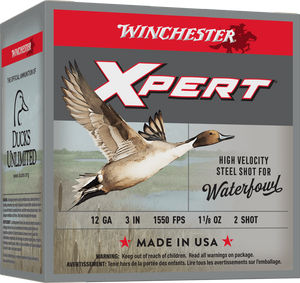 Winchester 1550fps 12 Gauge 3" 1-1/8oz #2 Xpert Steel Shotgun Ammunition