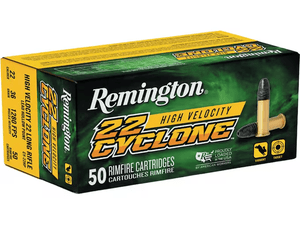 Remington Cyclone 1,280 fps 22 Long Rifle 36 Grain Lead Hollow Point Rimfire Ammunition Remington Cyclone 1,280 fps 22 Long Rifle 36 Grain Lead Hollow Point Rimfire Ammunition