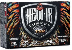 Hevi-Shot Hevi-18 TSS 1250fps 12ga 3" #9 Shot Turkey Hunting Shotgun Ammunition Hevi-Shot Hevi-18 TSS 1250fps 12ga 3" #9 Shot Turkey Hunting Shotgun Ammunition