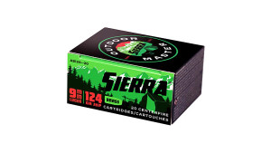 Sierra Outdoor Master 9mm Luger 124gr JHP Handgun Ammunition Sierra Outdoor Master 9mm Luger 124gr JHP Handgun Ammunition
