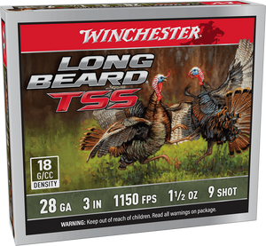 Winchester 28ga 3" 1-1/2oz #9 Long Beard TSS Shotgun Ammunition Winchester 28ga 3" 1-1/2oz #9 Long Beard TSS Shotgun Ammunition