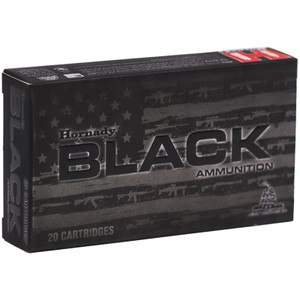 Hornady Black 2,075 fps 338 Advanced Rifle Cartride 175 Grain Hollow Point Match Rifle Ammunition