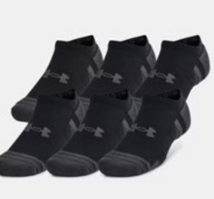 Performance Tech 6 pack No Show Socks by Under Armour Performance Tech 6 pack No Show Socks by Under Armour