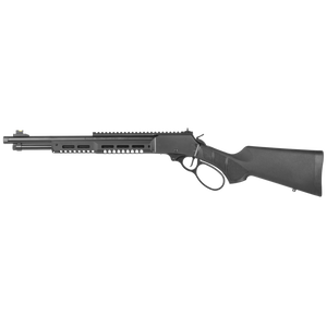 Smith & Wesson 1854 Stealth Hunter .44 Mag Lever Action Rifle – Black, 16.3” Threaded Barrel, Optic-Ready Picatinny Rail, M-LOK® Handguard, HIVIZ® H3 Sights, Large Loop Lever, Stainless Steel Frame, Black Synthetic Stock. Smith & Wesson 1854 Stealth Hunter .44 Mag Lever Action Rifle – Black, 16.3” Threaded Barrel, Optic-Ready Picatinny Rail, M-LOK® Handguard, HIVIZ® H3 Sights, Large Loop Lever, Stainless Steel Frame, Black Synthetic Stock.