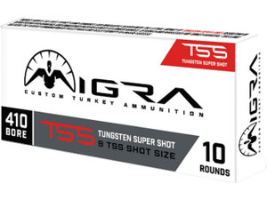 Migra Custom Turkey TSS 1050fps 410ga 3" 7/8oz #9 Shot Turkey Shotgun Ammunition Migra Custom Turkey TSS 1050fps 410ga 3" 7/8oz #9 Shot Turkey Shotgun Ammunition