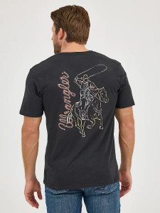Back Graphic Short Sleeve Tee by Wrangler Back Graphic Short Sleeve Tee by Wrangler