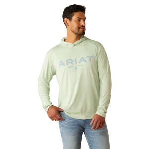 Men's Rebar Sunblocker Craft Long Sleeve Hooded Shirt by Ariat