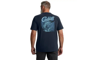 Relaxed Fit Lightweight Short Sleeve Pocket Fish Tee by Carhartt (Navy) Relaxed Fit Lightweight Short Sleeve Pocket Fish Tee by Carhartt (Navy)