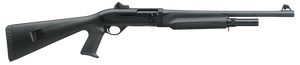 Benelli M2 Tactical 12 Gauge 18" Barrel 3" Chamber semi-auto shotgun with pistol grip stock in matte black finish, featuring Inertia Driven system and ghost-ring sights for home defense and competition. Benelli M2 Tactical 12 Gauge 18" Barrel 3" Chamber semi-auto shotgun with pistol grip stock in matte black finish, featuring Inertia Driven system and ghost-ring sights for home defense and competition.