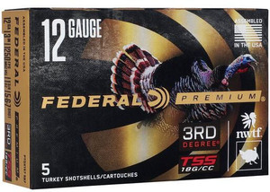 Federal 3rd Degree Heavyweight TSS 1250fps 12ga 3" 1-3/4oz #5,6,7 Blended Shot Turkey Hunting Shotgun Ammunition Federal 3rd Degree Heavyweight TSS 1250fps 12ga 3" 1-3/4oz #5,6,7 Blended Shot Turkey Hunting Shotgun Ammunition