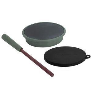 Fuel Friction Call by Power Calls – premium turkey hunting friction call with Crystal or Slate over Glass surface, handcrafted Purple Heart striker, and protective Fuel Cap for realistic turkey sounds.