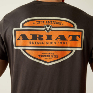 Ol' Style Lockup Short Sleeve Tee in Black by Ariat