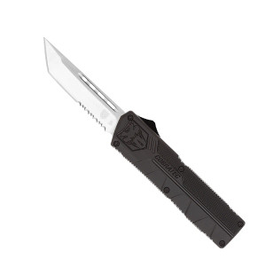 Black Lightweight Tanto Serrated by Cobratec Black Lightweight Tanto Serrated by Cobratec