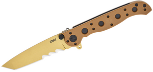 Desert Tan Spear Point 3" Blade Folding Knife by CRKT