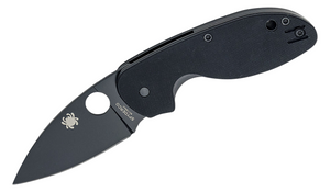 Black Oxide 2.98" Blade Folding Knife by Spyderco