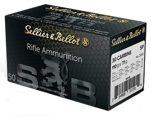 Sellier & Bellot 30 Carbine 110gr Soft Point Rifle Ammunition Sellier & Bellot 30 Carbine 110gr Soft Point Rifle Ammunition