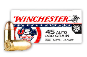 Winchester USA 45 Auto 230gr FMJ Target Pack Rifle Ammunition Winchester USA 45 Auto 230gr FMJ Target Pack Rifle Ammunition
