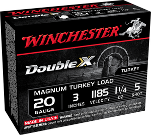 Winchester DoubleX 20ga 3" 1-1/4oz #5 Shot Shotgun Ammunition Winchester DoubleX 20ga 3" 1-1/4oz #5 Shot Shotgun Ammunition