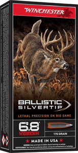 Winchester 6.8 Western, 170 Grain Polymer Tip, Rifle Ammunition - Box