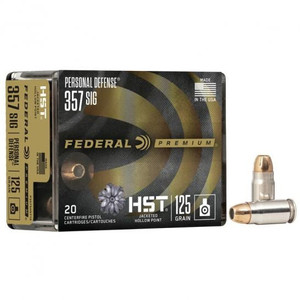 Federal 357 Sig 125gr HST Personal Defense Handgun Ammunition
