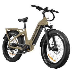 SAVAGE 2.0 Electric Off Road Bike in Flat Dark Earth with 20Ah Battery by Rambo
