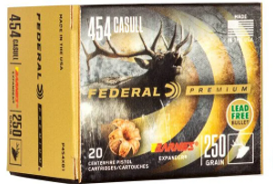 Federal 454 Casull 250gr Barnes Expander Handgun Ammunition Federal 454 Casull 250gr Barnes Expander Handgun Ammunition