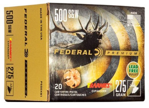 Federal Barnes Expander 1,660 fps 500 Smith & Wesson 275 Grain Hollow Point Handgun Ammunition