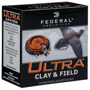 Federal Ultra Clay & Field 1,290 fps 12 Gauge 2-3/4" 10 oz. #7.5 Lead Shot Shotgun Ammunition Federal Ultra Clay & Field 1,290 fps 12 Gauge 2-3/4" 10 oz. #7.5 Lead Shot Shotgun Ammunition