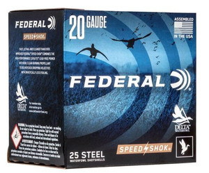 Federal Speed-Shok 1,550 20 Gauge 3 78 oz. #3 Steel Shot Shotgun Ammunition Federal Speed-Shok 1,550 20 Gauge 3 78 oz. #3 Steel Shot Shotgun Ammunition