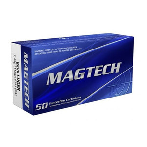 Magtech 1,135 fps 9mm Luger 115 Grain Full Metal Jacket Handgun Ammunition