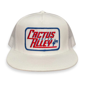 Retro Cactus Alley Cap in White by Cactus Alley Retro Cactus Alley Cap in White by Cactus Alley