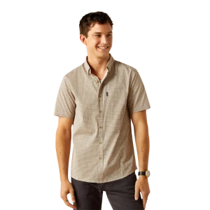 Men's Maximo Modern Fit Short Sleeve Button Up Shirt by Ariat