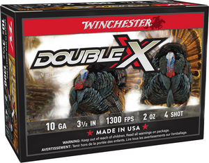 Winchester Double X 1,300 fps 12 Gauge 3-12 2 oz. #4 Copper Lead Shot Shotgun Ammunition Winchester Double X 1,300 fps 12 Gauge 3-12 2 oz. #4 Copper Lead Shot Shotgun Ammunition