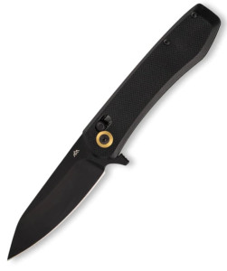 Razor VX2 Brown Burlap Micarta Handle with Black Drop Point Blade by Outdoor Edge