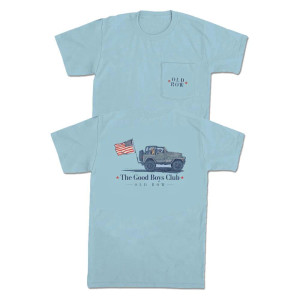 Good Boys Club Jeep USA Pocket T-Shirt by Old Row Good Boys Club Jeep USA Pocket T-Shirt by Old Row