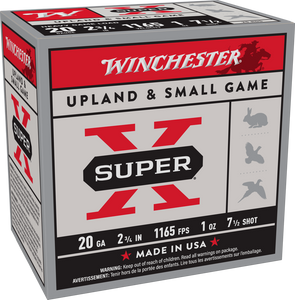 Winchester Super X 20 Gauge 2-3/4 1oz #7.5 Shot Upland & Small Game Load