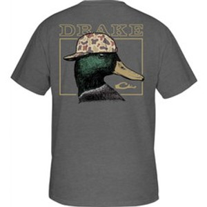 Youth Back Cap Mallard Short Sleeve Tee by Drake Waterfowl Youth Back Cap Mallard Short Sleeve Tee by Drake Waterfowl