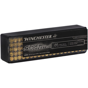 Winchester Super Suppressed .22 Long Rifle, 45 Grain Subsonic Round Nose, Handgun Ammunition - Box