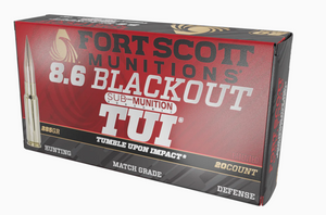 Fort Scott Sub-Muniton 8.6 Blackout 285gr Subsonic Rifle Ammunition