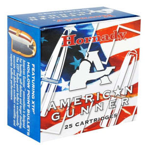 Hornady American Gunner 1,175 fps 9mm Luger P 124 Grain XTP Jacketed Hollow Point Handgun Ammunition