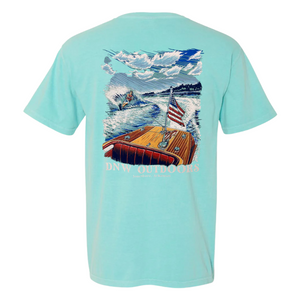 Waterskier Short-Sleeve T-Shirt by DNW Outdoors - Chalky Mint