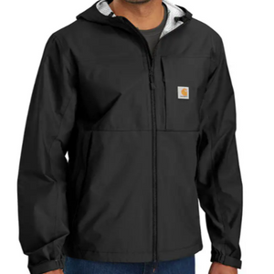 Men's Storm Defender, Waterproof Jacket Relaxed Fit, Lightweight & Packable - Black Front Men's Storm Defender, Waterproof Jacket Relaxed Fit, Lightweight & Packable - Black Front
