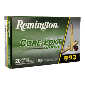 Remington Core-Lokt, .270 Winchester 130 Grain, Core-Lokt Tipped, Rifle Ammunition - Box Remington Core-Lokt, .270 Winchester 130 Grain, Core-Lokt Tipped, Rifle Ammunition - Box