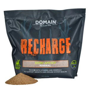 Recharge Berry Infused Deer Mineral 10lb Bag by Domain Outdoors Recharge Berry Infused Deer Mineral 10lb Bag by Domain Outdoors