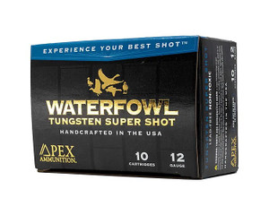 Apex Waterfowl 1,550 fps 12 Gauge 3" 1 oz. #7 Tungsten Super Shot Shotgun Ammunition Apex Waterfowl 1,550 fps 12 Gauge 3" 1 oz. #7 Tungsten Super Shot Shotgun Ammunition
