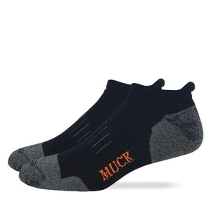 2 Pair of Men's Ultra-Dri Low Cut Black Heel Tab Socks by Muck Boot 2 Pair of Men's Ultra-Dri Low Cut Black Heel Tab Socks by Muck Boot