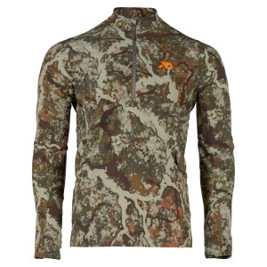Trace Quarter Zip Long Sleeve Shirt with KineticGrid and HeiQ Odor Control by First Lite Trace Quarter Zip Long Sleeve Shirt with KineticGrid and HeiQ Odor Control by First Lite