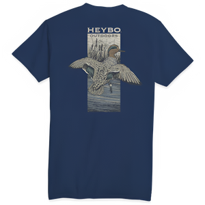 Greenwing Teal Short-Sleeve T-Shirt by Heybo Greenwing Teal Short-Sleeve T-Shirt by Heybo