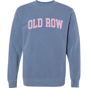 Men's Old Row Pigment Dyed Crewneck Sweatshirt in Blue Men's Old Row Pigment Dyed Crewneck Sweatshirt in Blue