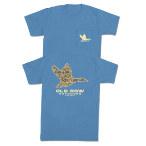 Men's Outdoors Flying Duck Short Sleeve Pocket Tee Shirt by Old Row